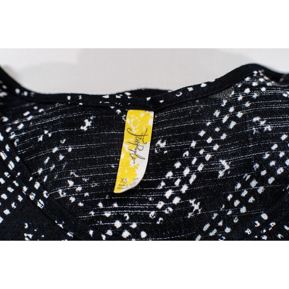 Free People Tank SZ XS Black And White Aztec Cut Out Top - Picture 6 of 6